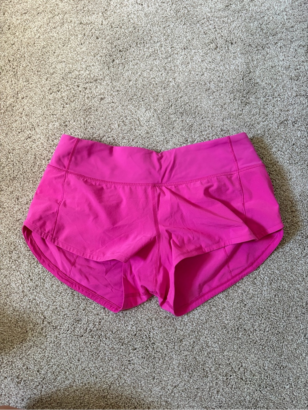 Lululemon Sonic Pink Speed Up Shorts
